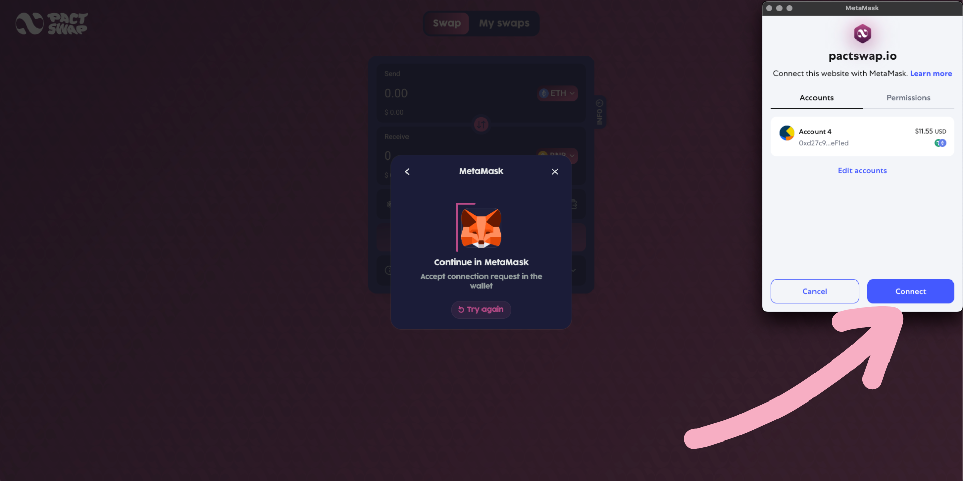 Provide wallet access permission